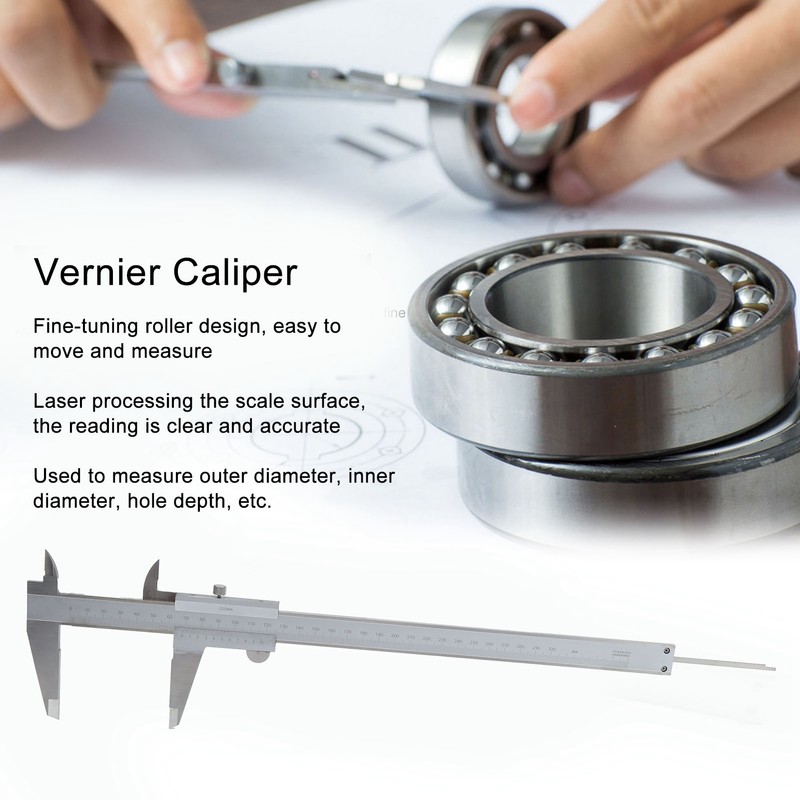 Vernier Caliper Stainless Steel High Accuracy Integral Industrial Measuring Gauge