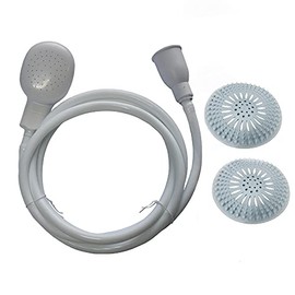 200cm Sink Hose Faucet Sprayer,Shampoo Sprayer Handheld Hose Shower Head Spray Hose with 2 Hair Catcher Drain Strainers for Bathing Baby,Pets Shower,Washing Hair,Rinsing Vegetables,Utility Sink