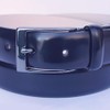 Nagasawa Belt Industry Italy Rinaldi Advan Leather Belt, Black