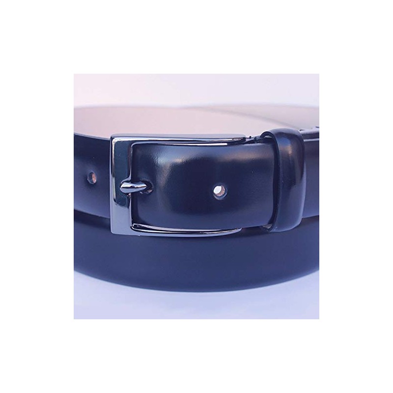 Nagasawa Belt Industry Italy Rinaldi Advan Leather Belt, Black