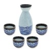 KeQiu Ceramic Japanese Sake Set, Bottle and Cups for Sake,