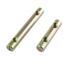 RLECS Barrel Nut 4PCS 2 Holes Cylindrical Cross Dowels Slotted