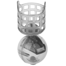 FECAMOS Fishing Feeder, Exquisite Fishing Bait Cage Fast Sinking PE Plastic 4PCS Weight Adjustable for Outdoor(S)