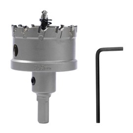 Dribotway Bi-Metal Hole Saw 53mm TCT Carbide Heavy Duty Industrial Grade Stainless Steel Hole Cutter for Mental Wood Stainless Steel Plastic Copper