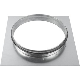 ECOPRO VENT 10" Inch Duct Connector Flange - Galvanized Steel with Rubber Gasket - HVAC Connector, Round Straight or Flex Pipe Flange for Efficient Airflow in Residential and Commercial Systems