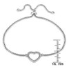 Hoops & Loops - Pulsera Ajustable de Plata de Ley