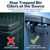 CSUPPCREA 2 Pack Trash Can Lid Vent Clips for U.S.
