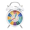 目覚まし時計 子供用 ベル音 大音量 カラフル 置き時計 アナログ キッズ 学習時計 おしゃれ