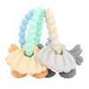 3pcs Silicone Shell Teething Ring Soothes Gum Soreness Crab Shell