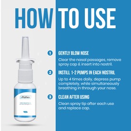 EPOTHEX Saline Nasal Spray with Iota Carrageenan | Powerful Moisturizing Nasal Cleanser | Helps Prevent Dry Sinuses | Long Lasting | 30 ml