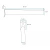 Exhivit Mensula Colgador Recto,panel Ranurado Exhibipanel 30cm 4pz