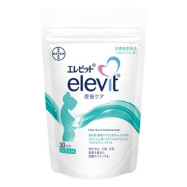 【公式】 エレビット 産後ケア サプリ 90粒×1袋 30日分 母乳 授乳 産後 育児 カルシウム マルチ ミネラル 鉄 ビタミン 葉酸 亜鉛 1ヶ月 パウチ バイエル薬品