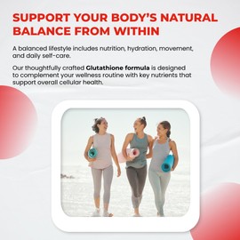 Glutathione Supplement Active Reduced Form, Enriched with Resveratrol, NAC, Collagen, Hyaluronic Acid, Vitamin C - Advanced Antioxidant for Immunity & Detox | 150 Capsules