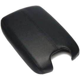 Lucky Seven Black Leather Suture Console Armrest Lid Cover fits for 2012 2011 2010 2009 2008 Honda Accord Center Console Cover Lid,Console Lid Armrest Cover