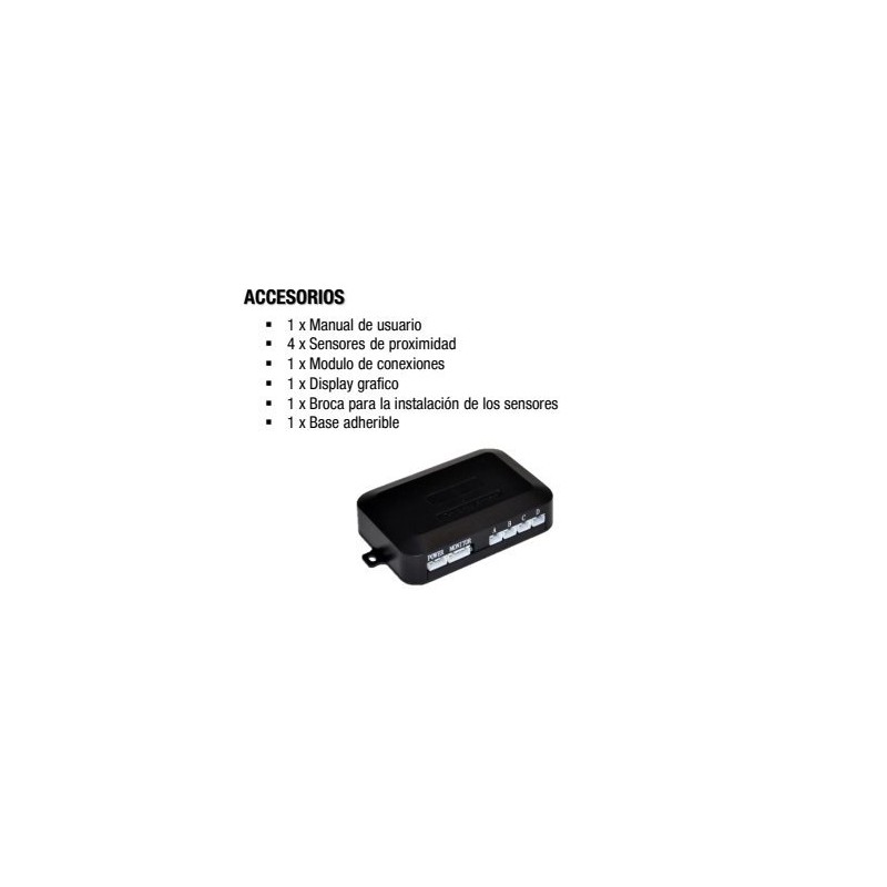 Master Sistema de Radar para Autos con 4 Sensores, Sensores