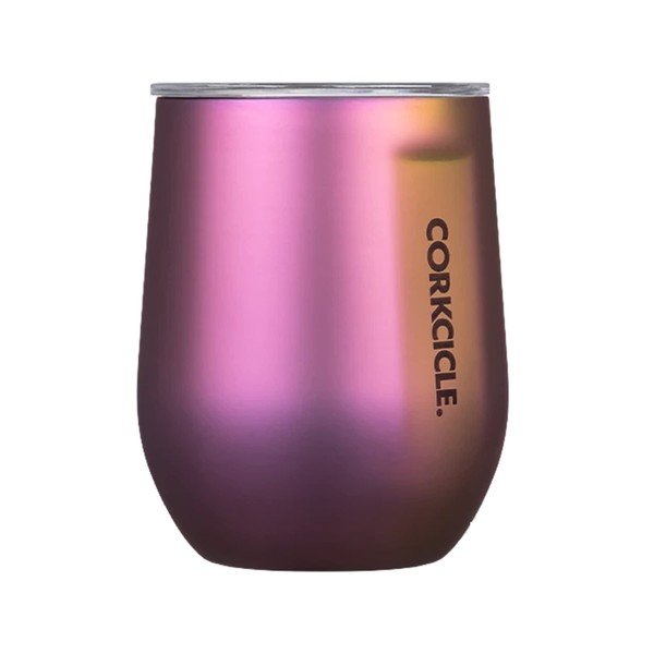 Corkcicle ステムレス断熱ワイングラスタンブラー、星雲、12オンス – ステンレススチール製ステムレスワイングラスで飲み物を6時間保冷、3時間保温– 滑り止め、握りやすい断熱カップ