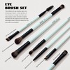 Jessup Set 10 Brochas para Maquillaje Doble Punta para Rostro