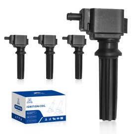 GRIZZLY AUTO Ignition Coil Pack UF670 Replacement for Ford Lincoln MKZ Edge Escape Explorer 2012-2018 Focus Fusion Mustang Taurus MKC MKZ MKT 2.0L L4 Replaces DG546 CM5Z12029A 6736203 Set of 4