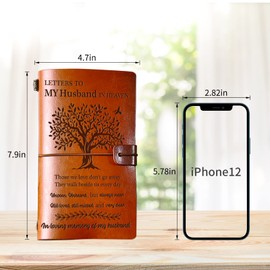 BeauGift Memorial Gifts for Loss of Husband, Refillable Travel Photo Diary Journal Bereavement Gift, Letters to My Husband in Heaven Those We Love Don't Go Away Sympathy Gifts for Loss of Husband