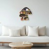FNYDOX Cute Mushroom Decor, Wooden Floating Mushroom Shelf for Wall,