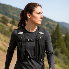 SupRovare Running Vest for Men and Women, Hydration Vest with 550 ml Water Bottle, Ultralight Hydration Backpack, Lightweight and Breathable for Running, Marathon, Outdoor & Fitness