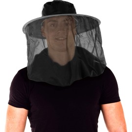 Pyramid Premium Pop Up Hat & Head Net for Midge/Mosquito in Green