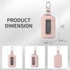 SENDEFN Universal Leather Car Key Fob Case with Clear Window