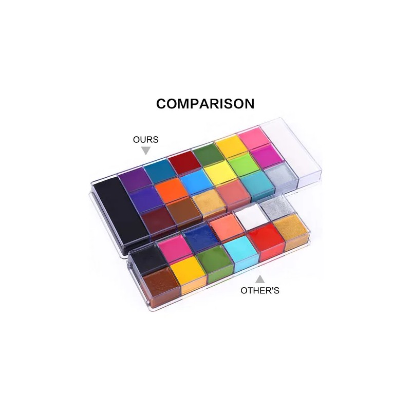 Kit De Maquillaje Pintacaritas Body Paint Acuarela Ucanbe