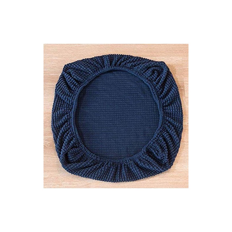 Chair Cover Office Stretch Chair Seat Removable Washable (Dark Blue)