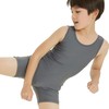 New Dance - Maillot de gimnasia para niño, set gris,