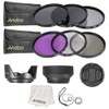 Andoer 72mm Lens Filter Kit UV+CPL+FLD+ND(ND2 ND4 ND8) with Carry