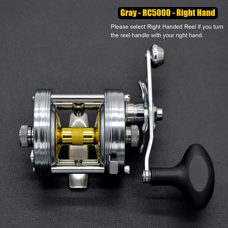CAMEKOON X-Tribe Round Baitcasting Fishing Reel, Synchronized Level Wind System,