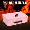 xydled Fire Resistant Safe Fire Safe Box with Key Lock