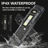 MAKDAK EDC Tactical Flashlight Rechargeable - Digital Display High Lumens