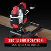 Coast CL40R 3900 Lumen Rechargeable Dual Power Rotating LED Aluminum