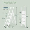 WOA WOA 4 Step Ladder, Stepping Ladder with Wide Rungs,