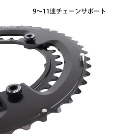 STONE 110BCD Double Chainring R7000 R8000 R9100 Road Bike Round, 2x Chainring 46-32T, 48-33T, 50-34T, 54-40T, 52-36T, 53-39T Chainwheel (53T-39T)