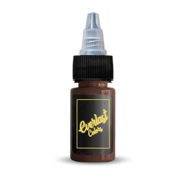 Everlast Tattoo Ink - Premium Organic Tattooing Pigment - Perfect for Outlining or Shading - Milk Chocolate - 2oz