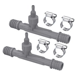 CBTLYSK Ozone Venturi Injector ，3/4" Barbed Inlets/Outlets, 1/4" Ozone Injection Port, for Cold Plunge, Spa, Pool Circulation Pumps or Irrigation