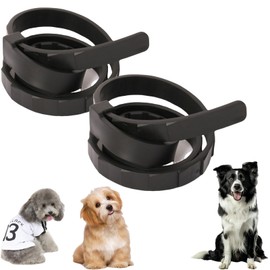 2PCS Dog Col/lars,Adjustable Col/lar for Dogs,Dog Col/lars with Natural Essential Oils,Fle/a and Ti/ck Treatment for Do/gs,Do/g Fle/a And Ti/ck Treatment,Barking Coll/ar,Anti Bark Col/lar(BLACK DOG)