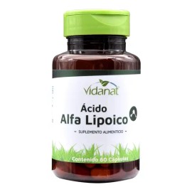 Acido Alfa Lipoico 60 Cpsulas Vidanat Suplemento Alimen Sabor Sin sabor                                                                               