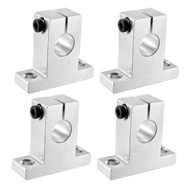 Pack of 4 SK8 Aluminium Linear Motion Rail Clamp Guide Support for 8mm Diameter Shaft