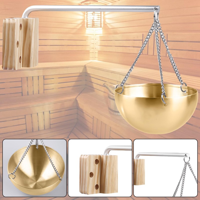 Aroma Bowl Sauna 350 ml Stainless Steel - Sauna Evaporator