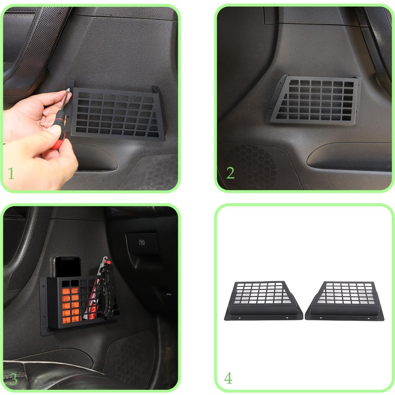 PIUGILH Front Door Storage Pockets Box for Hummer H3 2005-2009