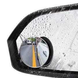 Car Blind Spot Mirrors, 360° Rotatable Waterproof Convex Rear View Mirrors, Universal Fit for Cars, Trucks, SUVs - Enhances Safety, Eliminates Blind Spots, 2-Pack