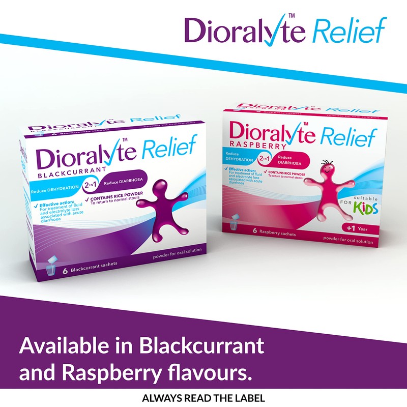 Dioralyte Relief Oral Rehydration Therapy - Raspberry Flavour - 6