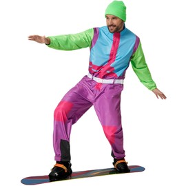 dressforfun Men's Ski Suit, Ski Costume, Jogging Suit Costume Men, Fancy Dress, Adult Costume, 90s Outfit, Apres Ski, Carnival Costume, Fancy Dress Costumes Men, 80s Retro - XL