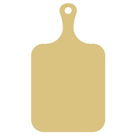 Cutting Board Cutout Unfinished Wood Kitchen Decor Restaurant Door Hanger MDF Shape Canvas Style 5 (12")