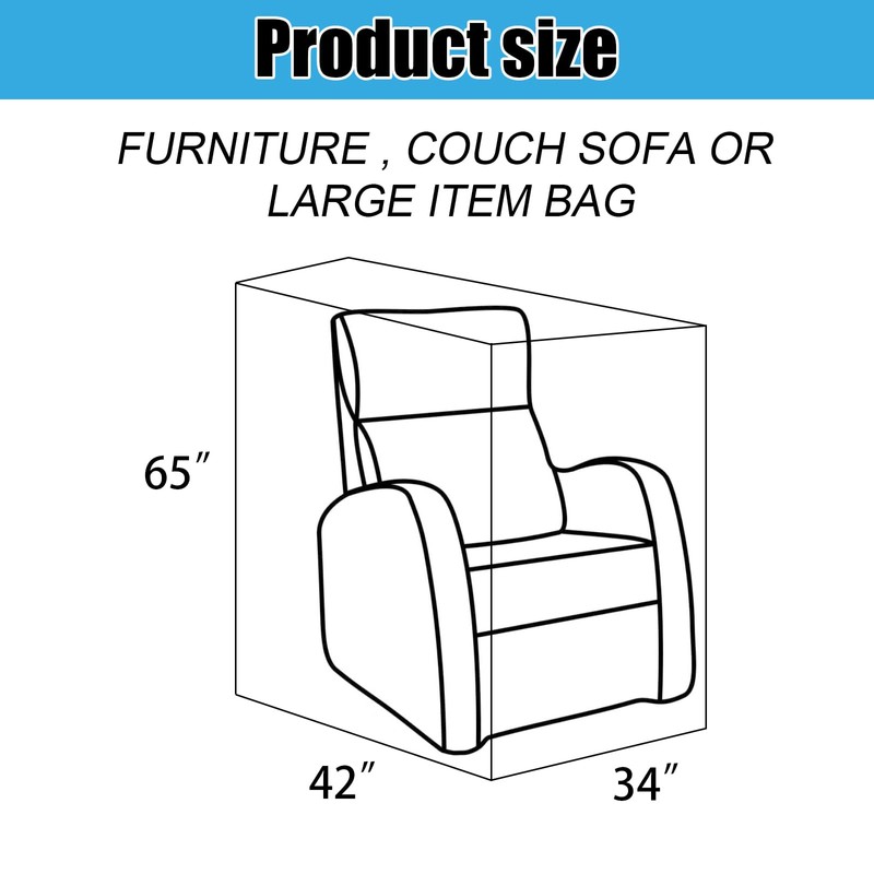 Aoblok Plastic Furniture Covers, Chair Covers for Movable Storage, Waterproof,