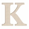 15" Times Unfinished Wood Letter Monogram K (Sizes 12"-30")